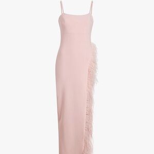 Likely Pink Ruched Sheath Dress with Spaghetti Straps